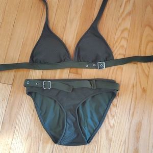 Army green bikini - top: M bottom: S